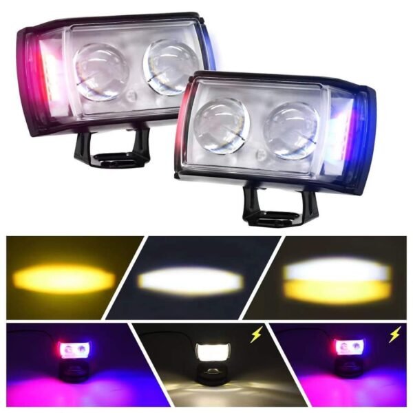 Dolphin Projector S20 LED Fog Light For Bike Car Jeeps - Motorcycle Auxiliary Lights (1pc) - Image 2