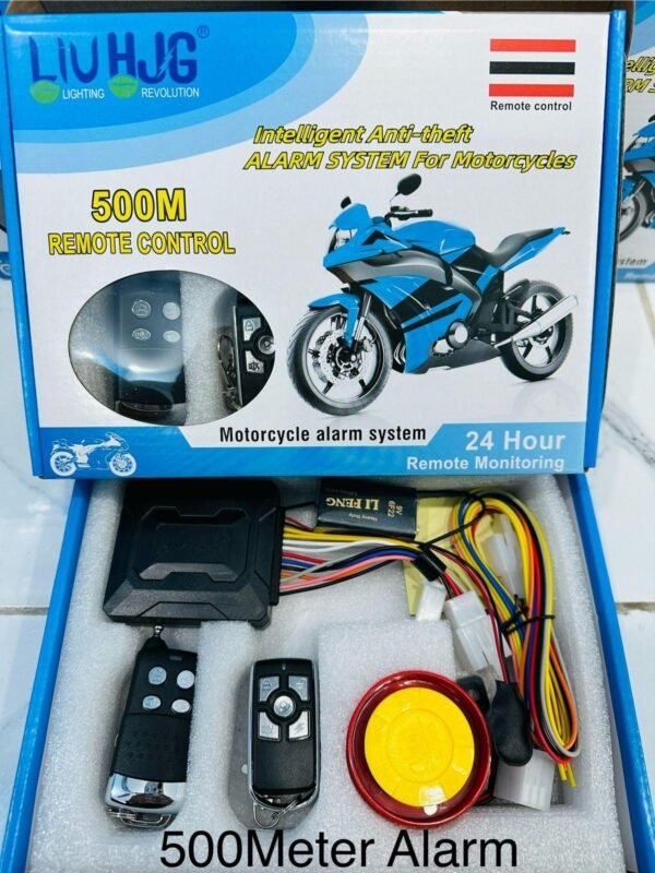 HJG Motorcycle 500M Security Alarm System With Antenna Remote