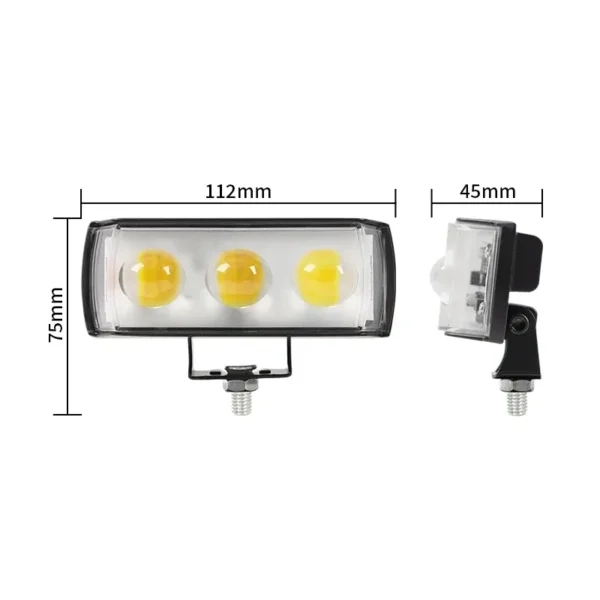 Dolphin Projector S30 LED Fog Light For Bike Car Jeeps - Automotive Decorative Parts (1pc) - Image 2